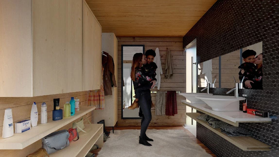Vivienda particular: Espacios interiores · Visualización